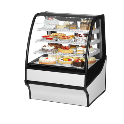 True TDM-R-36-GE/GE-W-W 36 inch Refrigerated Bakery Display Case