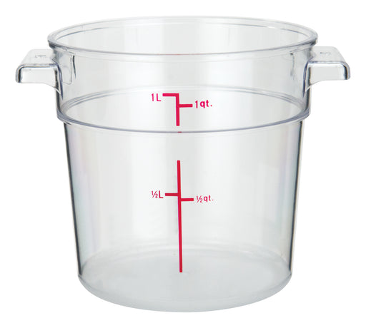 Winco PCRC-1 Round Food Storage Containers