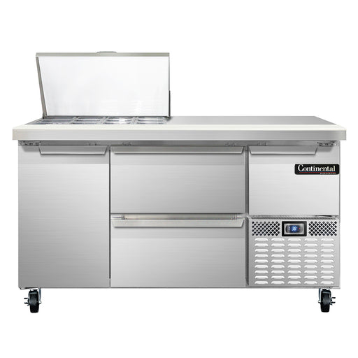 Continental Refrigerator RA60N12M-D 60-inch Mega Top Sandwich Prep Table