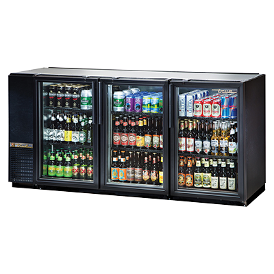 True TBB-24GAL-72G-HC-LD 72 inch Refrigerated Back Bar Cabinet