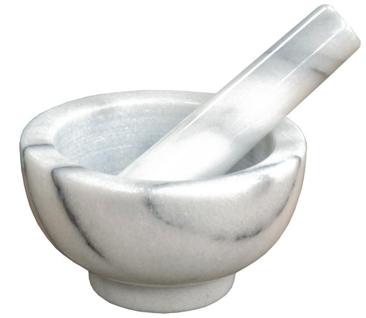 Winco MPS-42W Marble Mortar and Pestle Set