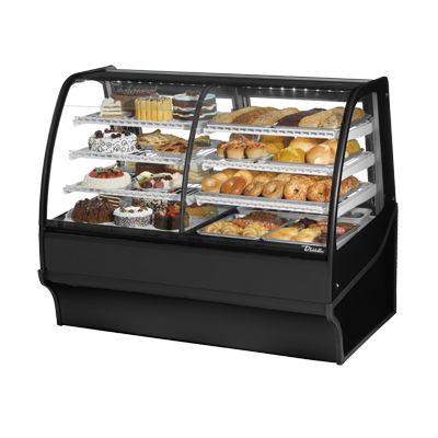 True TDM-DZ-59-GE/GE-S-S 59 inch Refrigerated/Non-Refrigerated Display Case