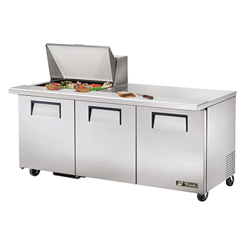 True TSSU-72-12M-B-HC 72 inch Mega Top Sandwich Prep Table