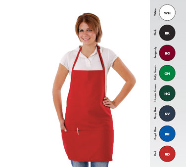 Chef Revival 612BAFH-Burgandy Orange Bib Apron