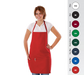 Chef Revival 612BAFH-Burgandy Orange Bib Apron