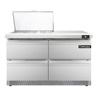 Continental Refrigerator SW48N12M-FB-D 48-inch Mega Top Sandwich Prep Table