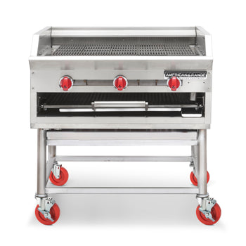 American Range HD34-CRBR-O Range 34 inch Heavy Duty Gas