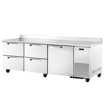 True TWT-93D-4-HC-SPEC3 93 inch Work Top Refrigerated Counter