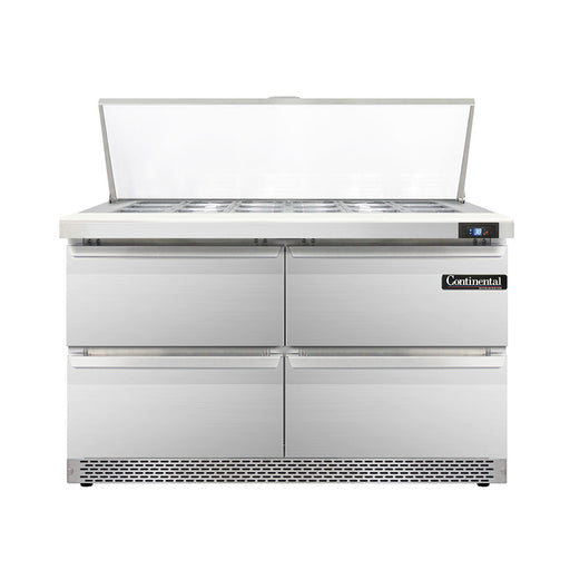 Continental Refrigerator D48N18M-FB-D 48-inch Mega Top Sandwich Prep Table