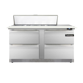 Continental Refrigerator D60N12C-FB-D 60-inch Sandwich Prep Table