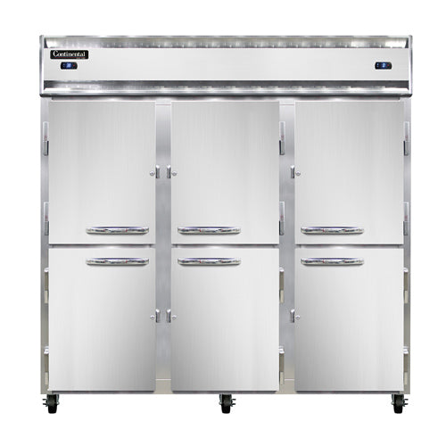 Continental Refrigerator 3RRFNSSHD 78-inch Reach-In Refrigerator/Freezer