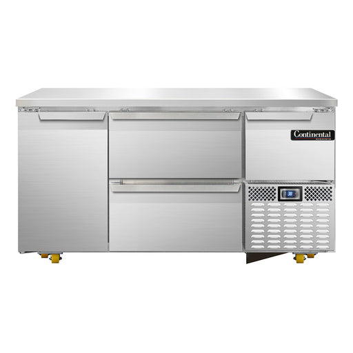 Continental Refrigerator RA60N-U-D 60-inch Undercounter Refrigerator