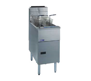 Pitco Frialator SG14T-S Fryer Gas Floor Model Split Pot