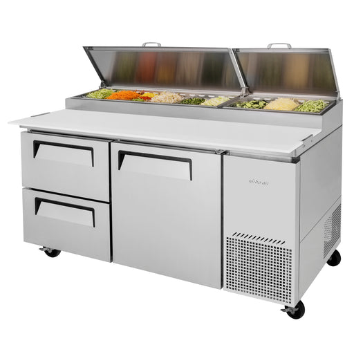 Turbo Air TPR-67SD-D2-N 67 inch Pizza Prep Table