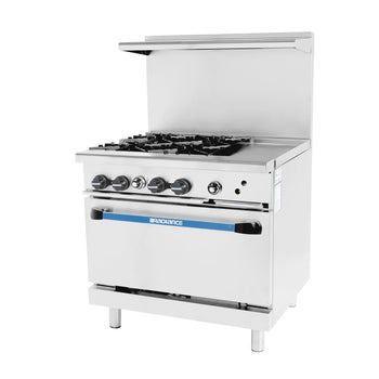 Turbo Air TARG-4B12G/TARG-12G4B 36 inch Gas Range