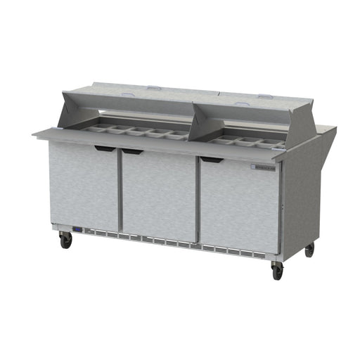 Beverage Air SPE72HC-30M-DS 72-inch Mega Top Sandwich Prep Table