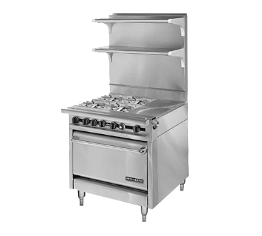 American Range HD34-1HT-4-1C Range 34 inch Heavy Duty Gas