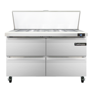 Continental Refrigerator SW48N18M-D 48-inch Mega Top Sandwich Prep Table