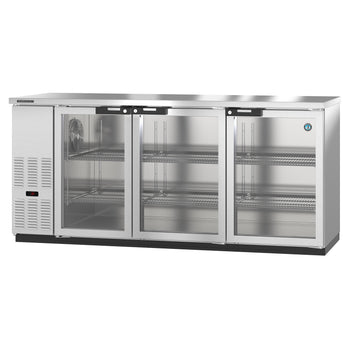 Hoshizaki BB80-G-S 80-inch 3 Swinging Solid Doors Back Bar Cooler