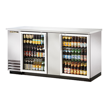 True TBB-3G-S-HC-LD 69 inch Refrigerated Back Bar Cabinet