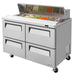 Turbo Air TST-48SD-D4-N 48 inch Sandwich Prep Table