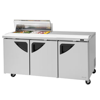 Turbo Air TST-72SD-10S-N-CL 73 inch Sandwich Prep Table