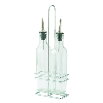 Winco GOB-8S Oil & Vinegar Cruet Set