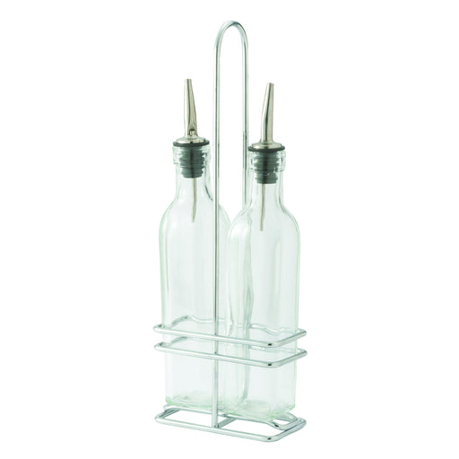 Winco GOB-8S Oil & Vinegar Cruet Set