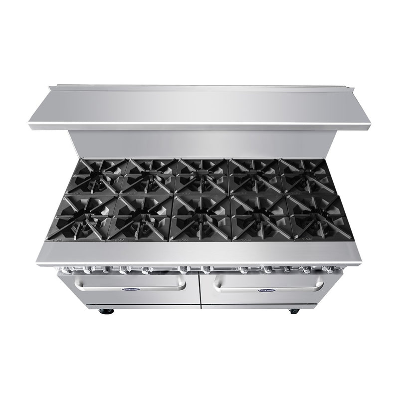 Atosa USA AGR-10B 60-Inch Ten Burner Propane Gas Range