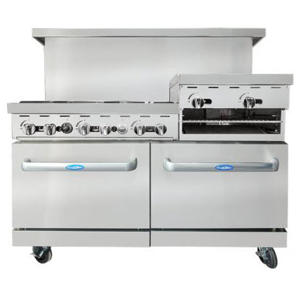 Atosa AGR-6B-24RGB 60 inch Range With Raised Griddle and Broiler