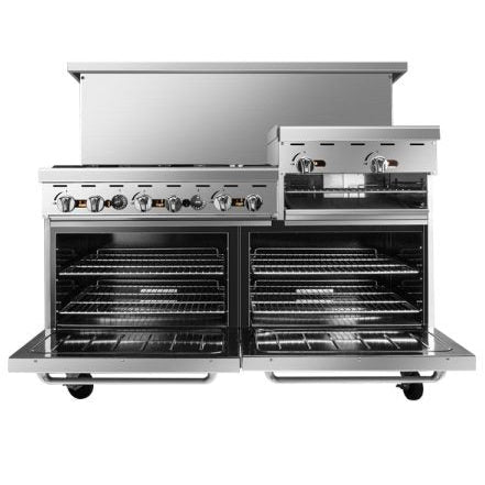 Atosa AGR-6B-24RGB 60 inch Range With Raised Griddle and Broiler