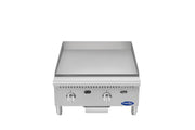Atosa CookRite ATG-2424-C 24 inch griddle, top view of 1 inch chrome plated plate