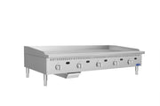 Atosa CookRite ATG-6024-S 60 inch thermostatic griddle, left side view