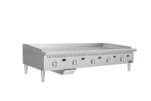 Atosa CookRite ATG-6024-S 60 inch thermostatic griddle, left side view
