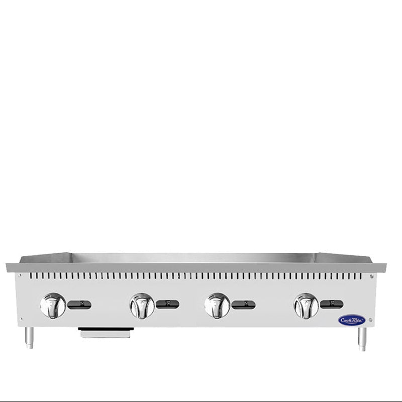 Atosa USA ATMG-48 Heavy Duty Stainless Steel 48-Inch Manual Griddle - Natural Gas