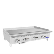 Atosa USA ATMG-48 Heavy Duty Stainless Steel 48-Inch Manual Griddle - Natural Gas