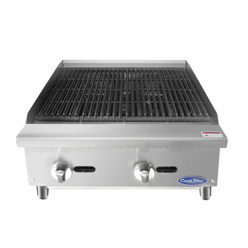 Atosa USA ATCB-24 24-Inch Lava Rock Charbroiler - Natural Gas