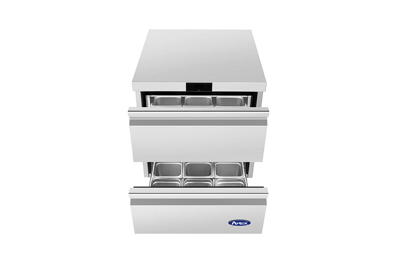 Atosa AUR27D2 27 inch Undercounter Refrigerator with Drawers