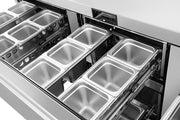Atosa AUR72D6 72 inch Undercounter Refrigerator with Drawers
