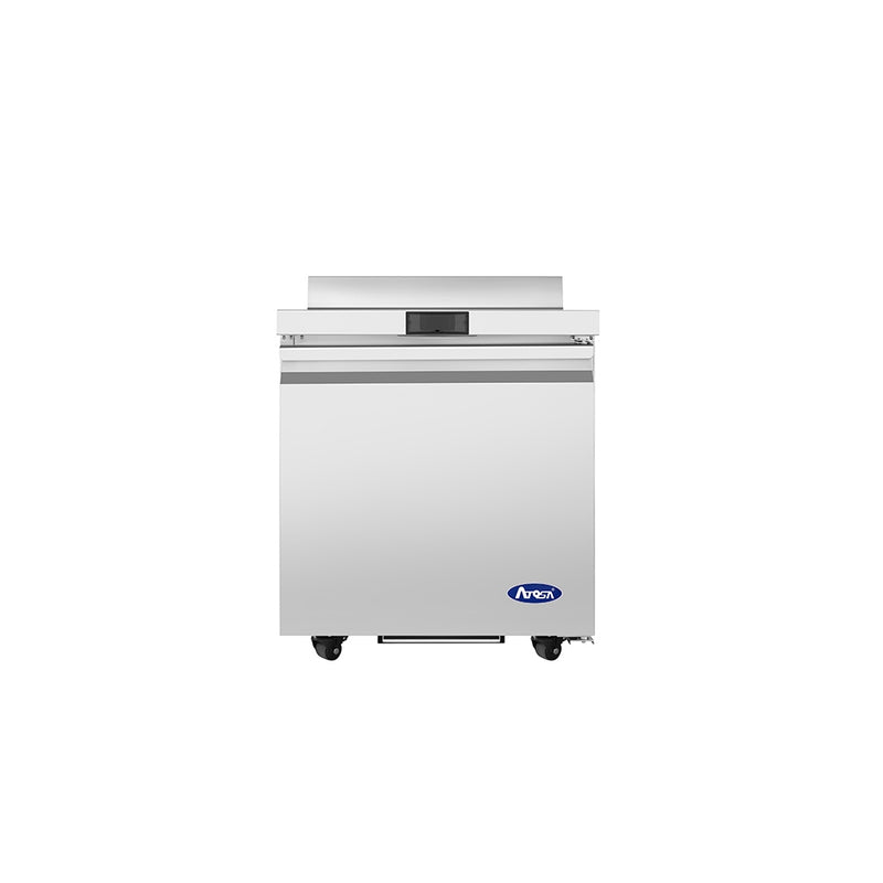 Atosa AWF27SD 27-1/2" Worktop Freezer with Backsplash, 1 Solid Door, 6.53 Cu Ft