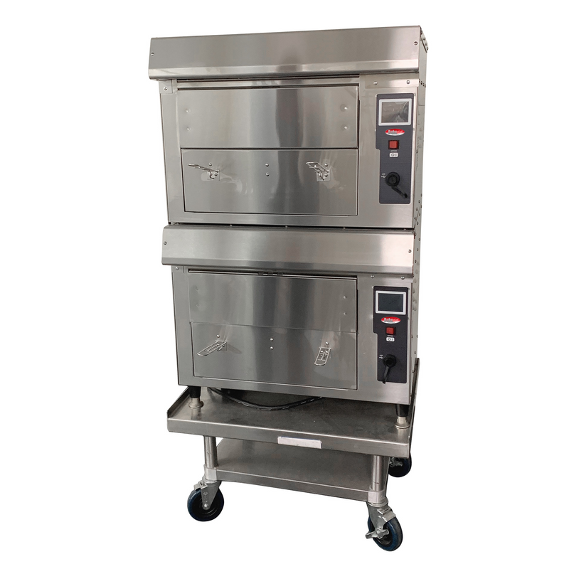 Bakemax BMDGF5 Greaseless Air Fryer 10 lb double stacked ventless commercial unit