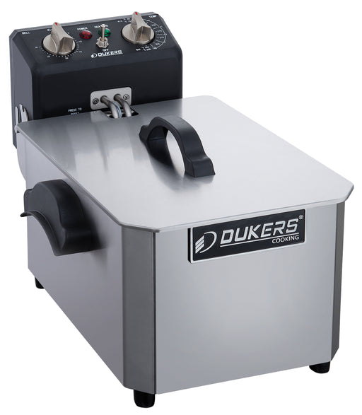 Dukers DCF7E Electric Countertop Single Pot Deep Fryer - 7 liter capacity