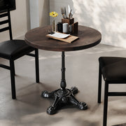 BR/BK 30" RD Tabletop w/ Base