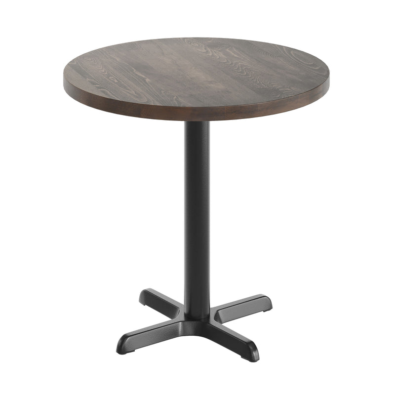 BR 30" RD Table/BK 22x22 Base