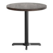 BR 30" RD Table/BK 22x22 Base
