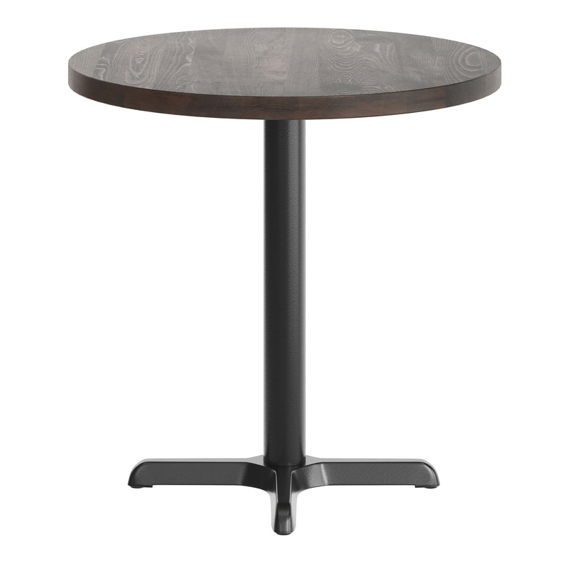 BR 30" RD Table/BK 22x22 Base