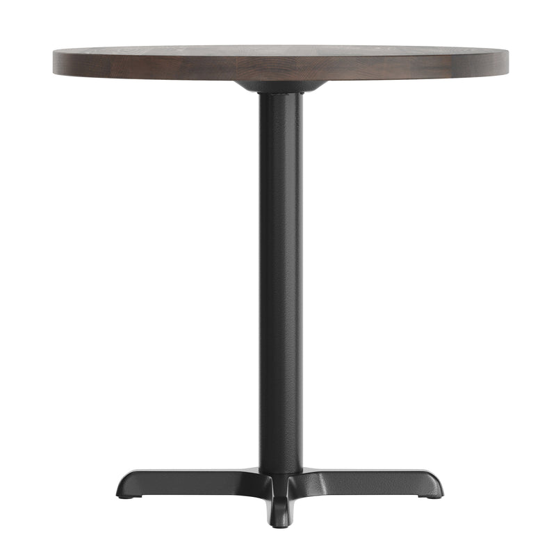 BR 30" RD Table/BK 22x22 Base