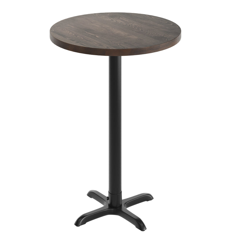 BR 30" RD Table/BK 22x22 Base