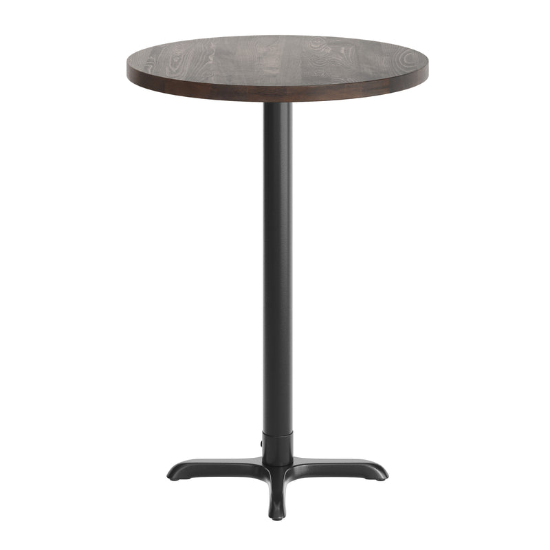 BR 30" RD Table/BK 22x22 Base