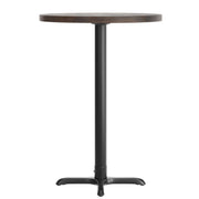 BR 30" RD Table/BK 22x22 Base